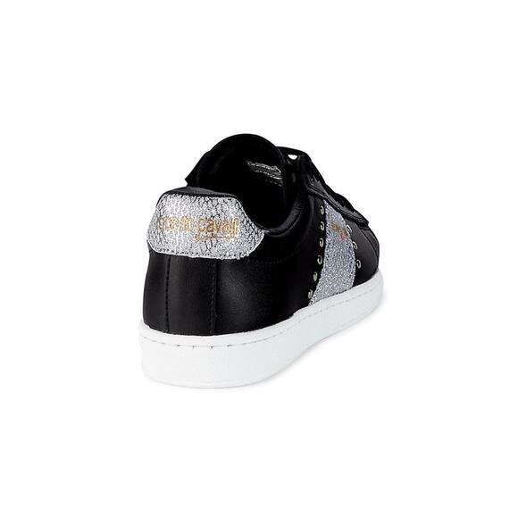 NWT Roberto Cavalli Sport Studded Logo Sneakers- Size 7 - Picture 7 of 12